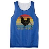 Funny Vintage Guess What? Chicken Butt! Farm Chicken Butt Gift Mesh Reversible Basketball Jersey Tank