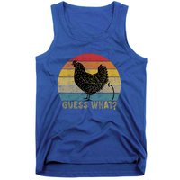 Funny Vintage Guess What? Chicken Butt! Farm Chicken Butt Gift Tank Top