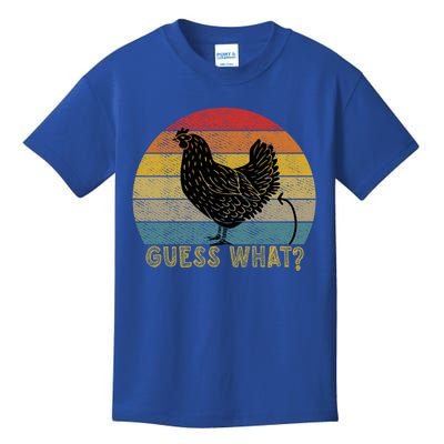 Funny Vintage Guess What? Chicken Butt! Farm Chicken Butt Gift Kids T-Shirt