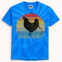 Funny Vintage Guess What? Chicken Butt! Farm Chicken Butt Gift Kids Tie-Dye T-Shirt