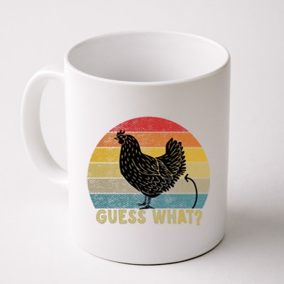 Funny Vintage Guess What? Chicken Butt! Farm Chicken Butt Gift Coffee Mug