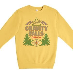 Funny Visit Gravity Falls Oregon Premium Crewneck Sweatshirt