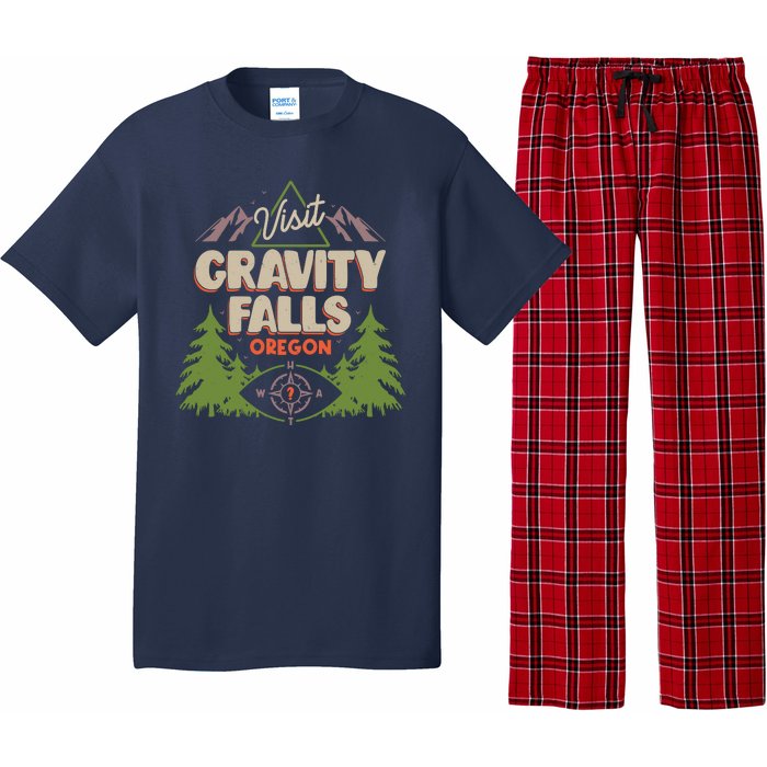 Funny Visit Gravity Falls Oregon Pajama Set