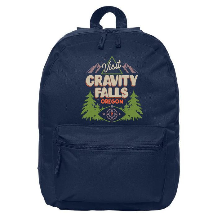 Funny Visit Gravity Falls Oregon 16 in Basic Backpack