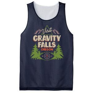 Funny Visit Gravity Falls Oregon Mesh Reversible Basketball Jersey Tank