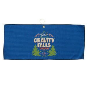 Funny Visit Gravity Falls Oregon Large Microfiber Waffle Golf Towel