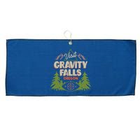 Funny Visit Gravity Falls Oregon Large Microfiber Waffle Golf Towel