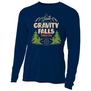 Funny Visit Gravity Falls Oregon Cooling Performance Long Sleeve Crew