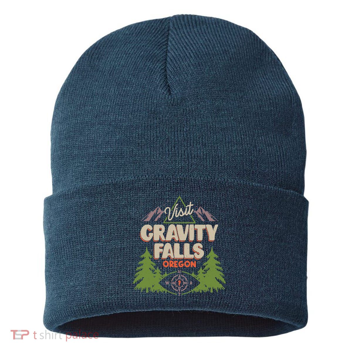 Funny Visit Gravity Falls Oregon Sustainable Knit Beanie