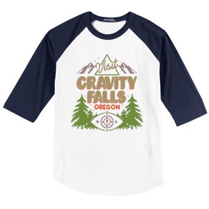 Funny Visit Gravity Falls Oregon Baseball Sleeve Shirt