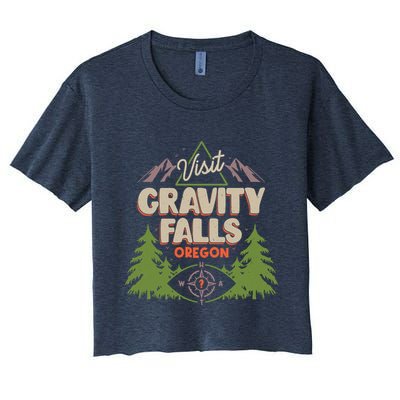 Funny Visit Gravity Falls Oregon Crop Top