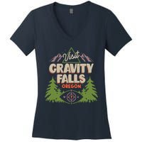 Funny Visit Gravity Falls Oregon Women's V-Neck T-Shirt