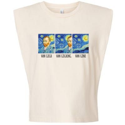 Funny Van Gogh Van Goghing Van Gone Fine Art Painting Joke Garment-Dyed Women's Muscle Tee