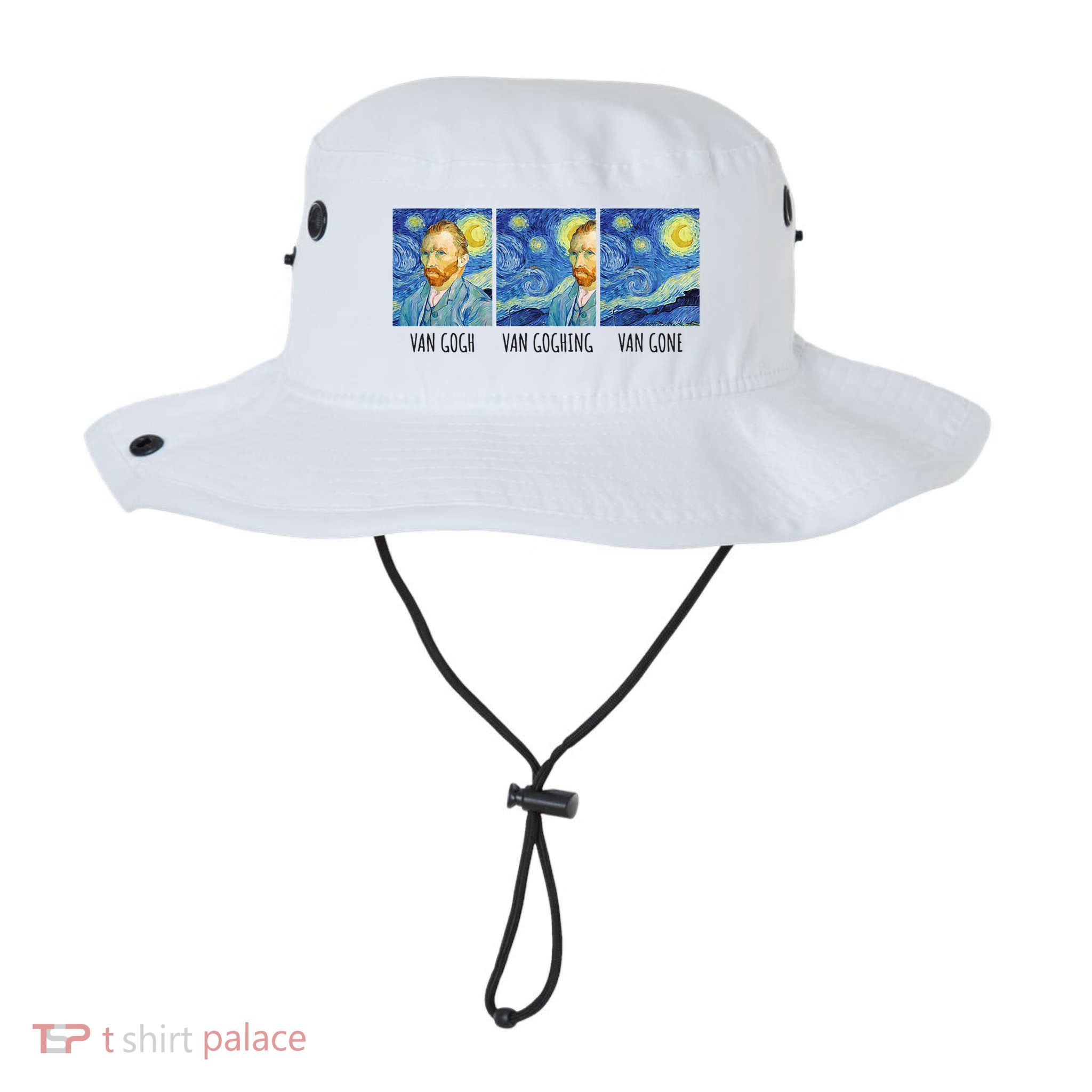 Funny Van Gogh Van Goghing Van Gone Fine Art Painting Joke Bucket Hat