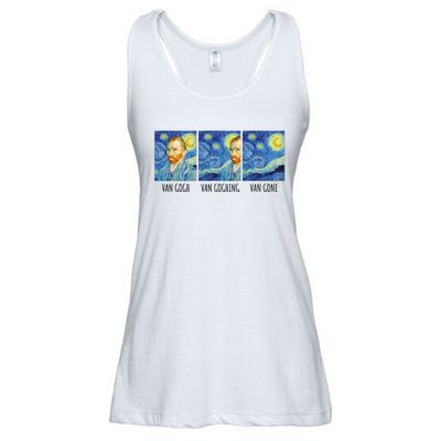 Funny Van Gogh Van Goghing Van Gone Fine Art Painting Joke Ladies Essential Flowy Tank