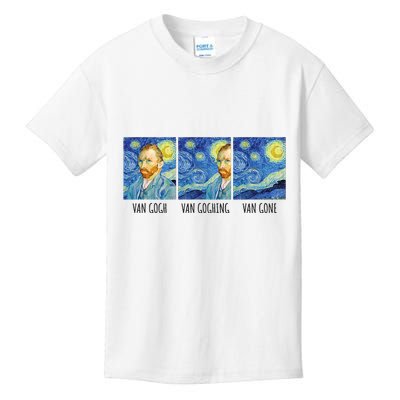 Funny Van Gogh Van Goghing Van Gone Fine Art Painting Joke Kids T-Shirt