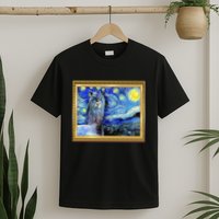 Funny Van Gogh Starry Night Llama Alpaca T-Shirt