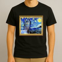 Funny Van Gogh Starry Night Llama Alpaca T-Shirt