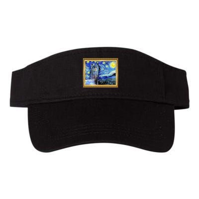 Funny Van Gogh Starry Night Llama Alpaca Visor