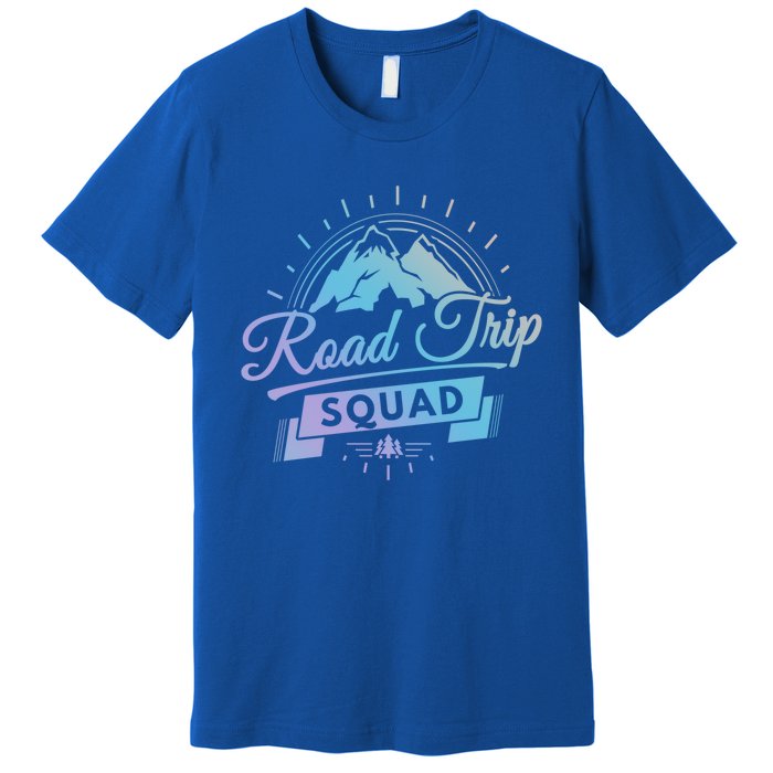 Family Vacation Gift Road Trip Squad Mountains Gift Premium T-Shirt