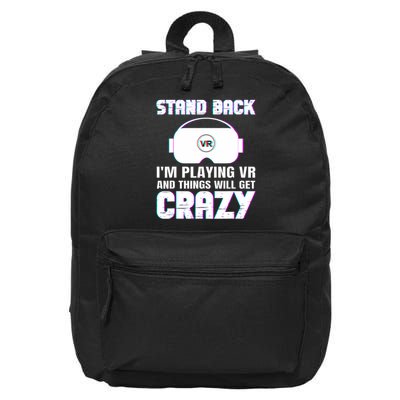 Funny Vr Gaming Design For Virtual Reality Lover 16 in Basic Backpack