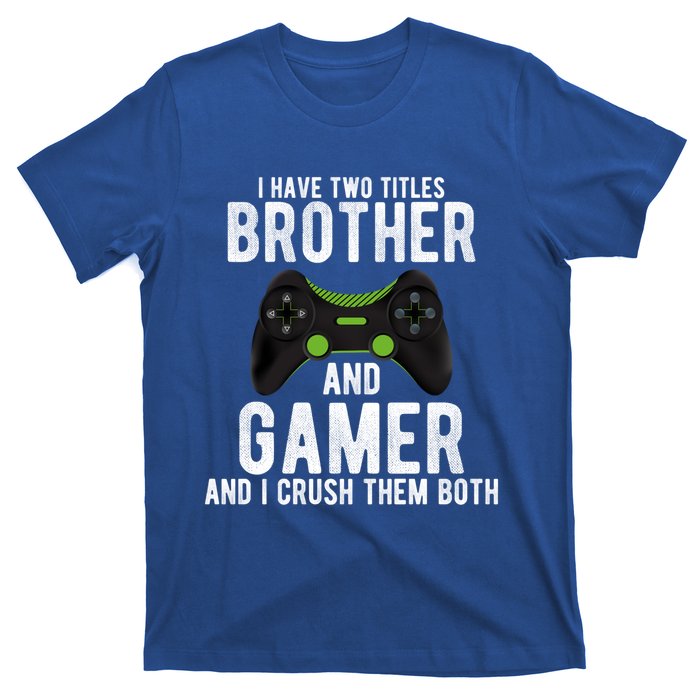 Funny Vintage Gamer Funny Gift Video Games Brother Gift T-Shirt