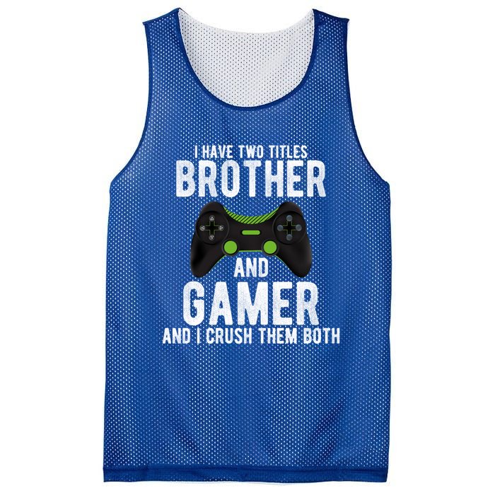 Funny Vintage Gamer Funny Gift Video Games Brother Gift Mesh Reversible Basketball Jersey Tank