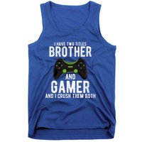 Funny Vintage Gamer Funny Gift Video Games Brother Gift Tank Top