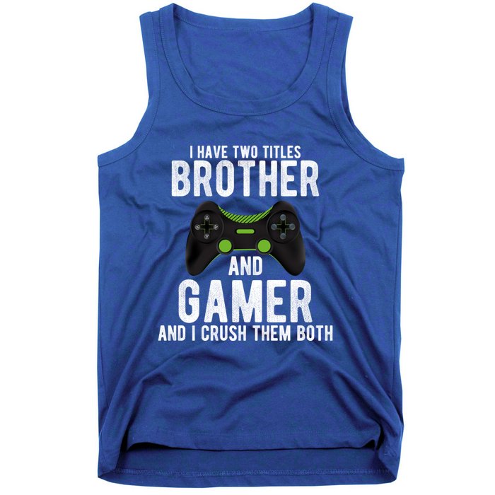 Funny Vintage Gamer Funny Gift Video Games Brother Gift Tank Top