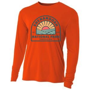 Family Vacation Gift Cute Gift Retro Shenandoah National Park Gift Cooling Performance Long Sleeve Crew