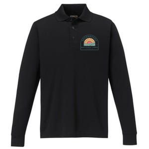 Family Vacation Gift Cute Gift Retro Shenandoah National Park Gift Performance Long Sleeve Polo