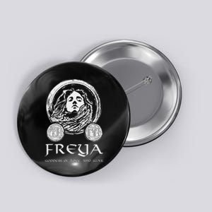 Freyja Viking Goddess Asatru Norse Mythology Viking Gift Button