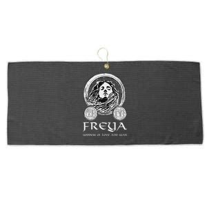 Freyja Viking Goddess Asatru Norse Mythology Viking Gift Large Microfiber Waffle Golf Towel