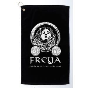 Freyja Viking Goddess Asatru Norse Mythology Viking Gift Platinum Collection Golf Towel