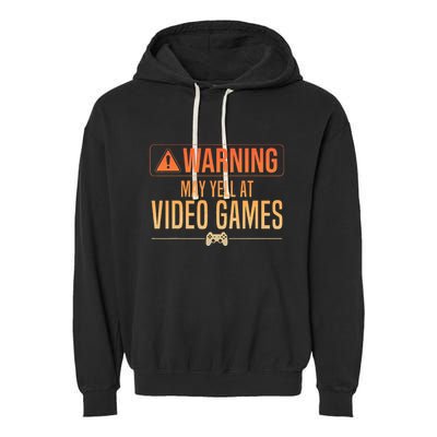 Funny Video Game Nerd Pc Gamer Garment-Dyed Fleece Hoodie