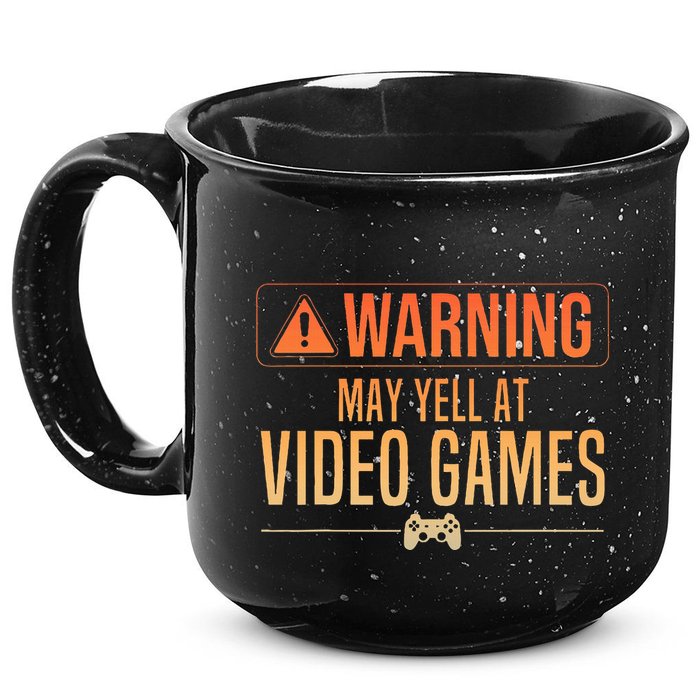 Funny Video Game Nerd Pc Gamer 15oz Campfire Ceramic Mug