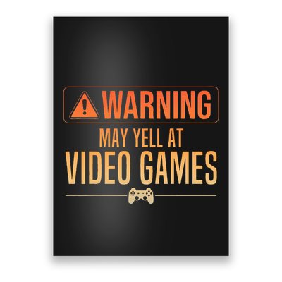 Funny Video Game Nerd Pc Gamer Poster