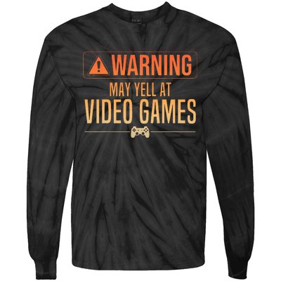 Funny Video Game Nerd Pc Gamer Tie-Dye Long Sleeve Shirt