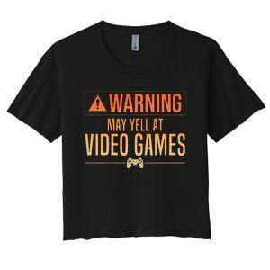 Funny Video Game Nerd Pc Gamer Women's Crop Top Tee