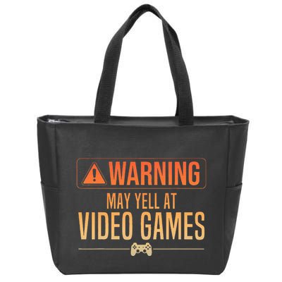 Funny Video Game Nerd Pc Gamer Zip Tote Bag