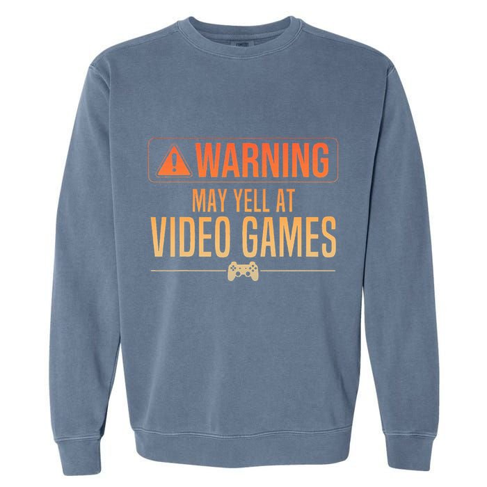 Funny Video Game Nerd Pc Gamer Garment-Dyed Sweatshirt