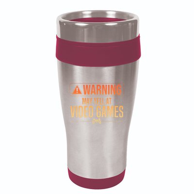 Funny Video Game Nerd Pc Gamer 16oz Travel Tumbler