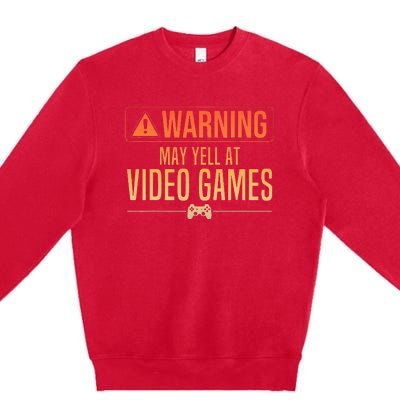 Funny Video Game Nerd Pc Gamer Premium Crewneck Sweatshirt