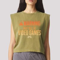 Funny Video Game Nerd Pc Gamer Garment-Dyed Women's Muscle Tee
