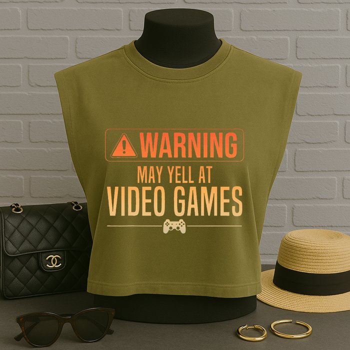 Funny Video Game Nerd Pc Gamer Garment-Dyed Women's Muscle Tee