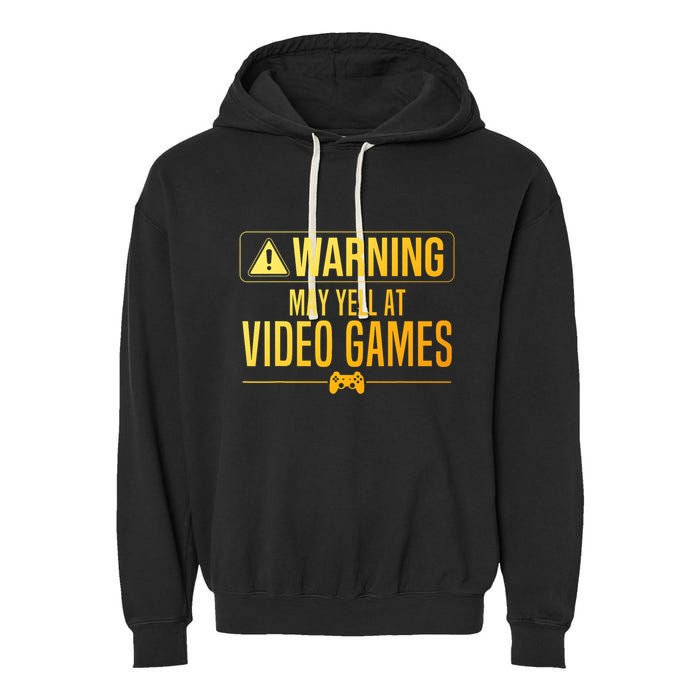 Funny Video Game Art For Gaming Nerd Pc Gamer Garment-Dyed Fleece Hoodie