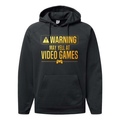 Funny Video Game Art For Gaming Nerd Pc Gamer Performance Fleece Hoodie