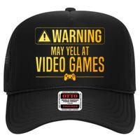 Funny Video Game Art For Gaming Nerd Pc Gamer High Crown Mesh Back Trucker Hat