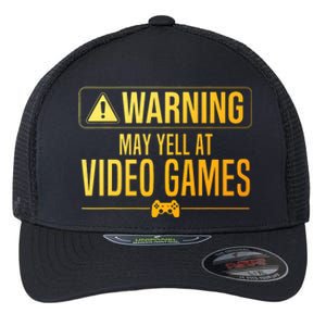 Funny Video Game Art For Gaming Nerd Pc Gamer Flexfit Unipanel Trucker Cap