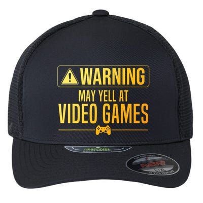 Funny Video Game Art For Gaming Nerd Pc Gamer Flexfit Unipanel Trucker Cap